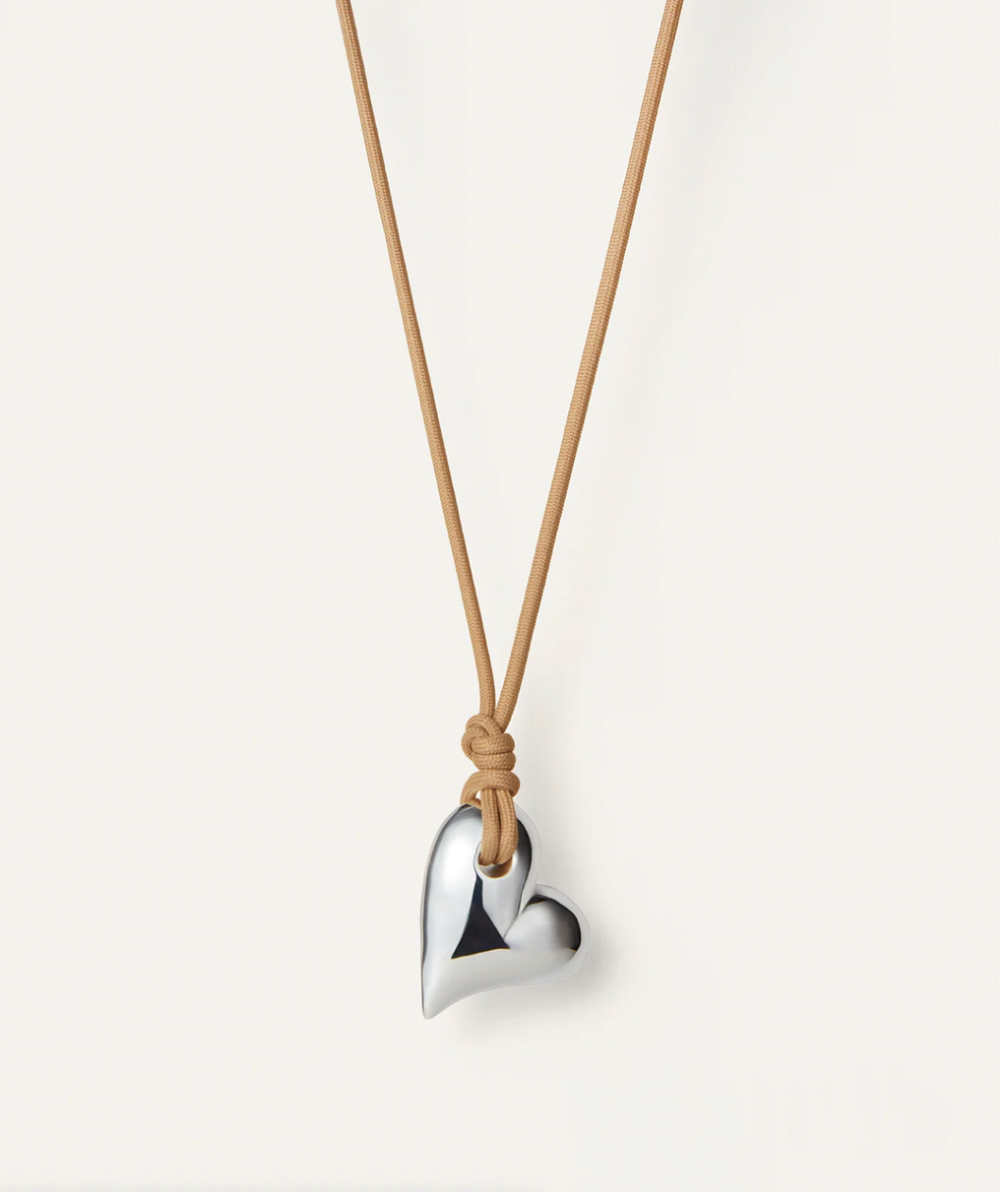 Art Heart On A String Necklace