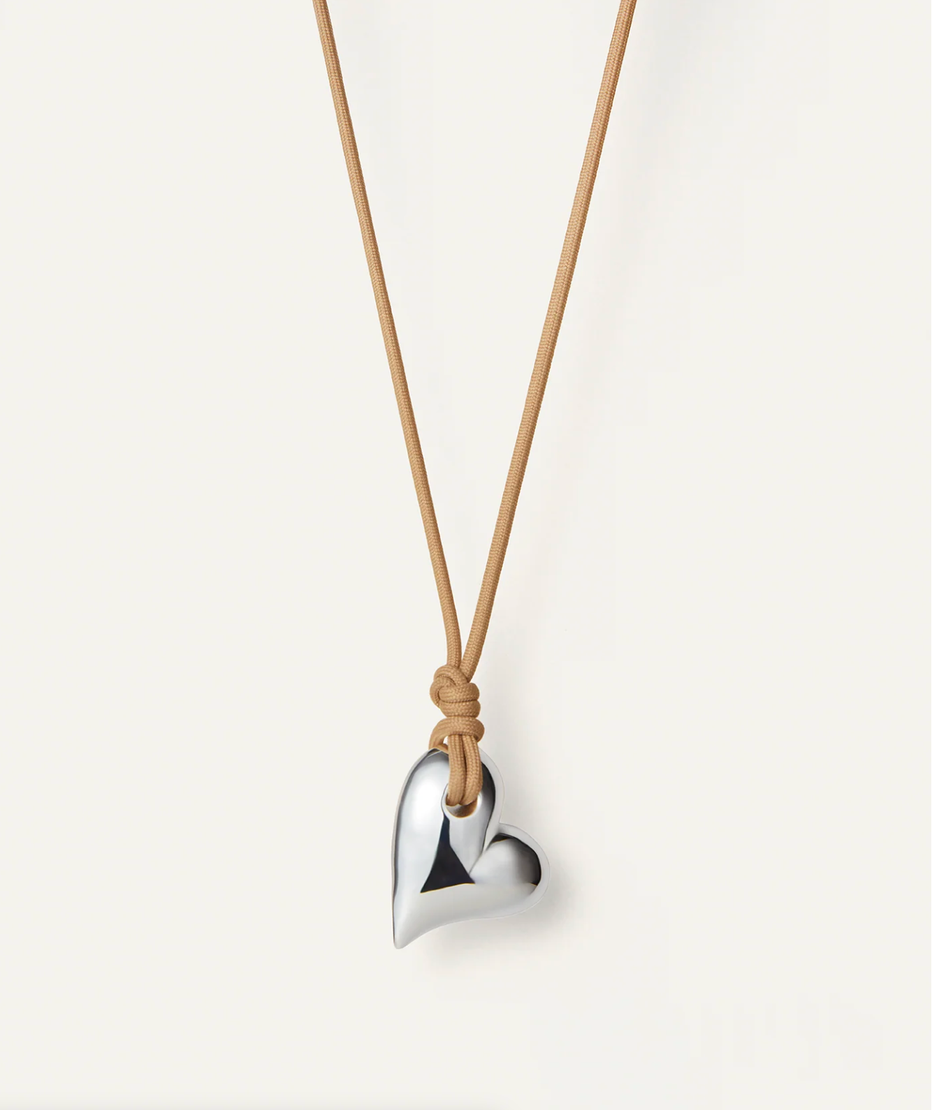 Art Heart On A String Necklace