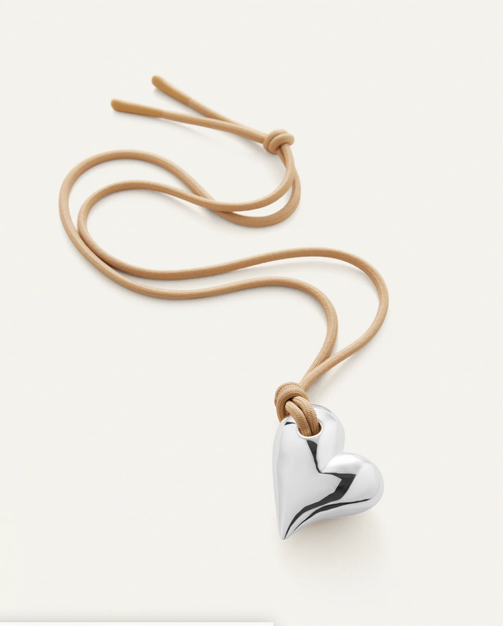 Art Heart On A String Necklace