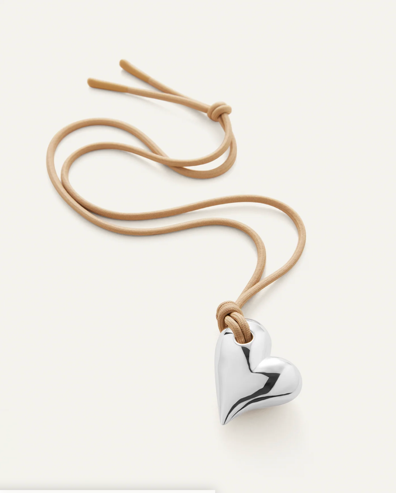 Art Heart On A String Necklace